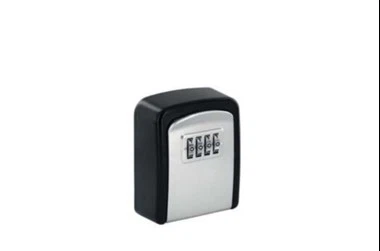Чорно-сірий маленький сейф для ключів